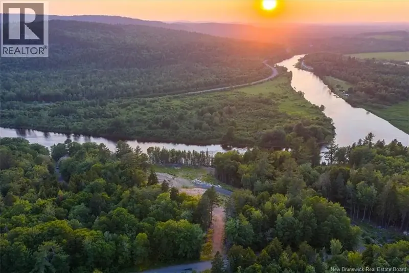 Vacant Lot Canal Road, St George — waterfront at sunset on the Magaguadavic River